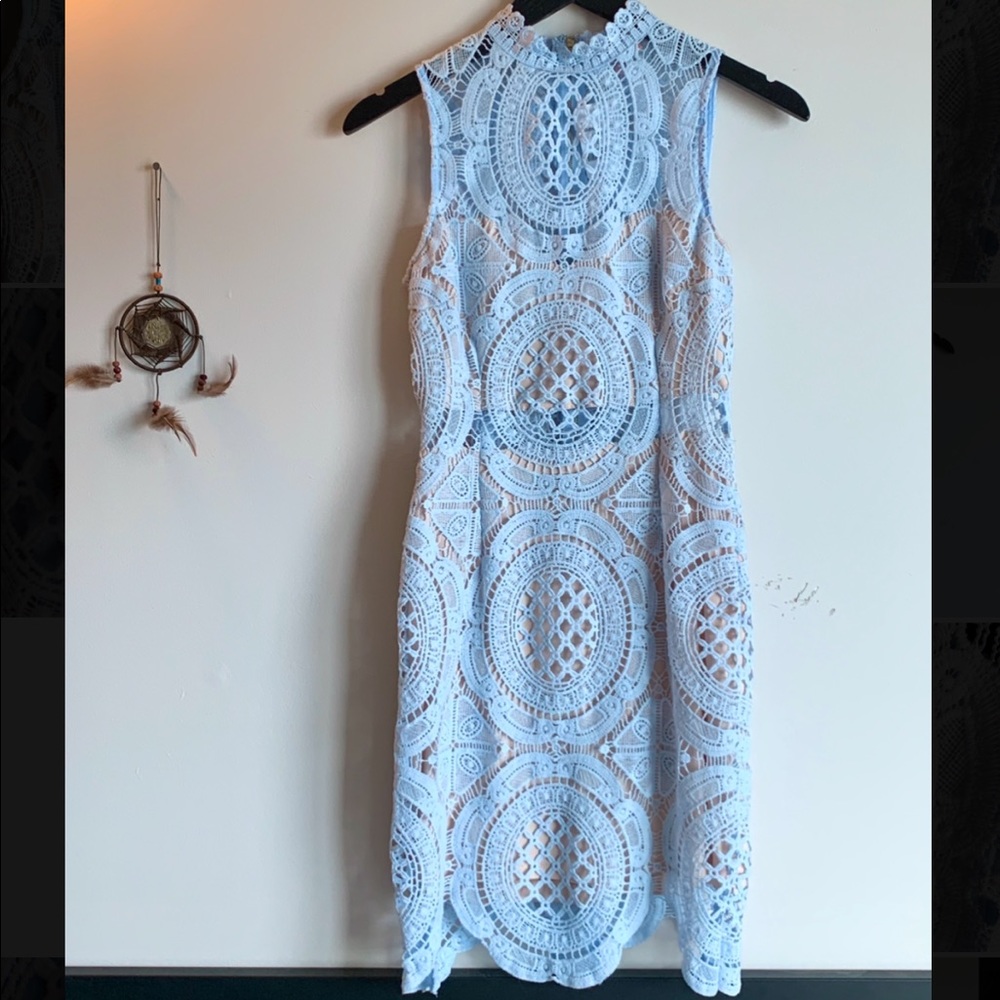 Brand New Mendocino Blue Lace Dress